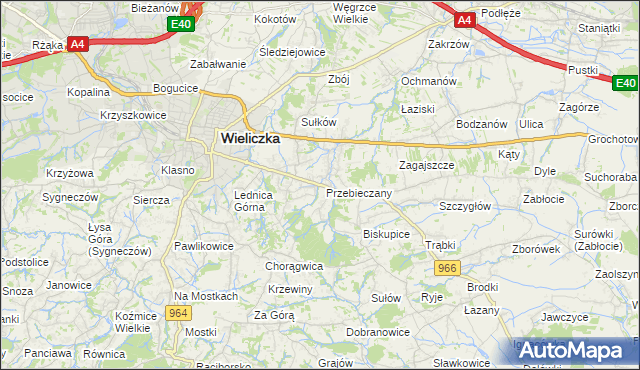 mapa Przebieczany, Przebieczany na mapie Targeo