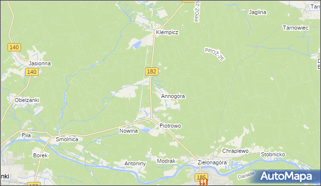 mapa Annogóra, Annogóra na mapie Targeo