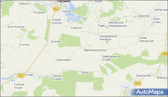 mapa Bańkowszczyzna, Bańkowszczyzna na mapie Targeo