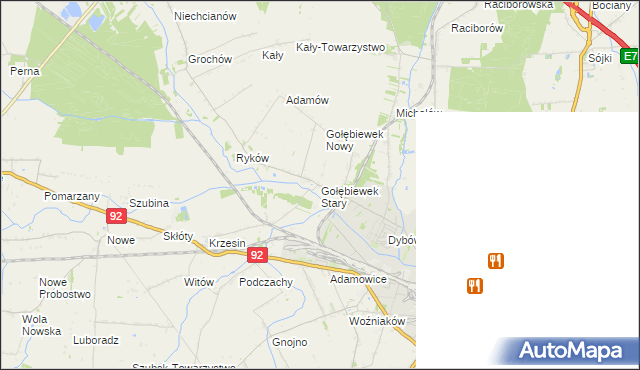 mapa Gołębiewek Stary, Gołębiewek Stary na mapie Targeo