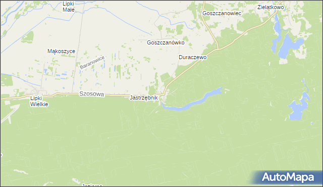 mapa Goszczanowo, Goszczanowo na mapie Targeo