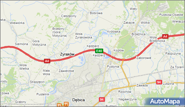 mapa Kędzierz, Kędzierz na mapie Targeo