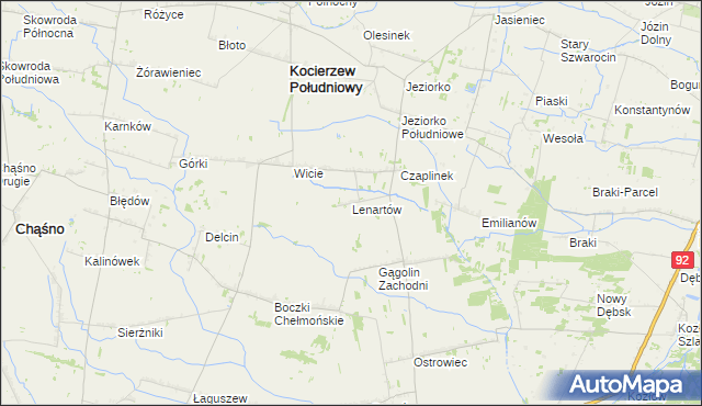 mapa Lenartów, Lenartów na mapie Targeo