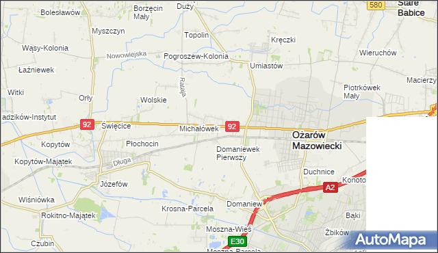 mapa Ołtarzew, Ołtarzew na mapie Targeo