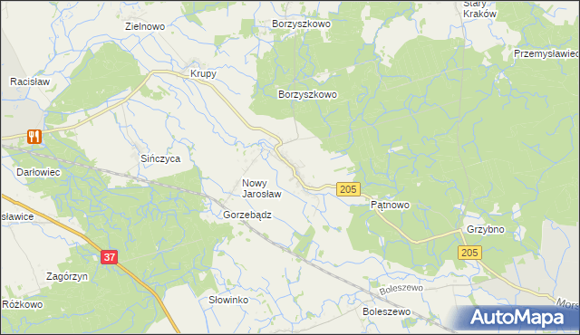 mapa Stary Jarosław, Stary Jarosław na mapie Targeo