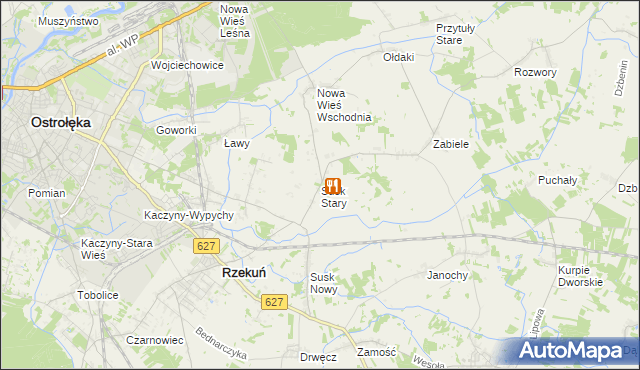mapa Susk Stary, Susk Stary na mapie Targeo