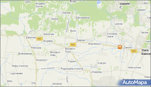 mapa Wierzbin, Wierzbin na mapie Targeo