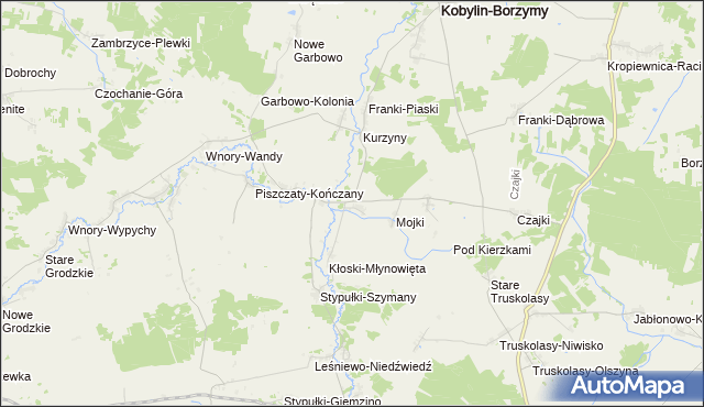 mapa Kłoski-Świgonie, Kłoski-Świgonie na mapie Targeo