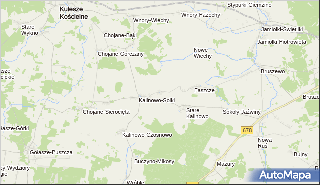mapa Nowe Kalinowo, Nowe Kalinowo na mapie Targeo