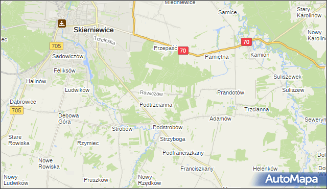 mapa Rawiczów, Rawiczów na mapie Targeo