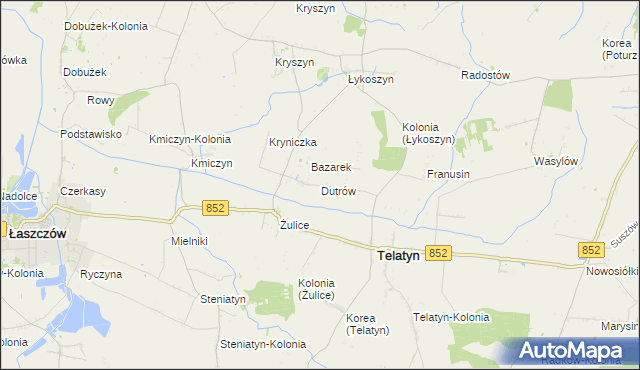 mapa Dutrów, Dutrów na mapie Targeo