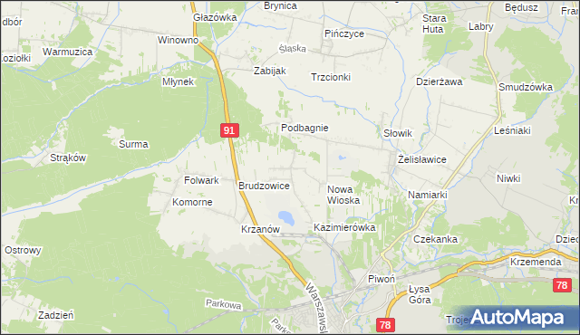 mapa Dziewki, Dziewki na mapie Targeo