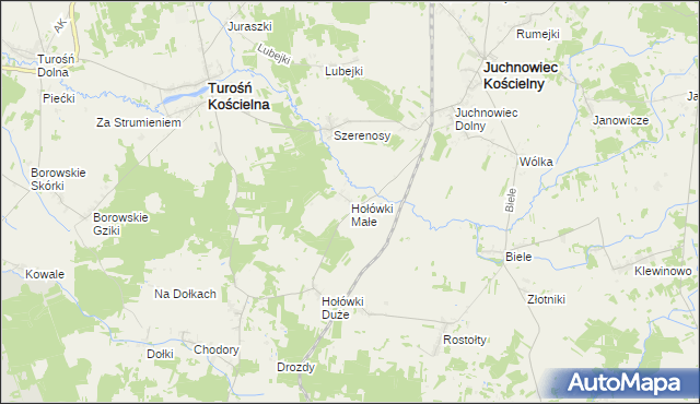 mapa Hołówki Małe, Hołówki Małe na mapie Targeo