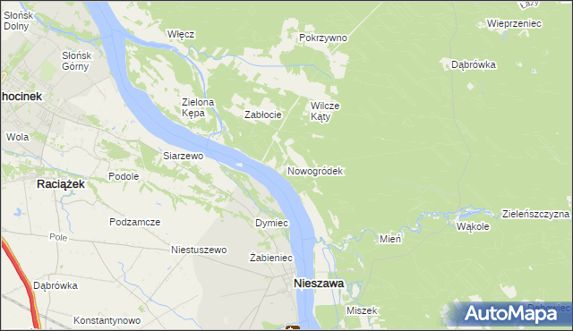 mapa Nowogródek, Nowogródek na mapie Targeo