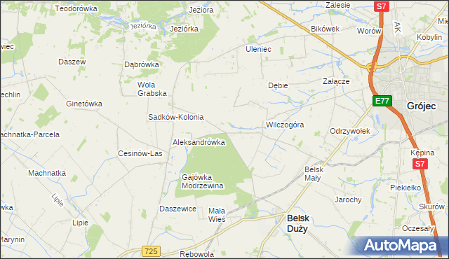 mapa Rosochów, Rosochów na mapie Targeo