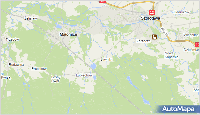 mapa Śliwnik, Śliwnik na mapie Targeo