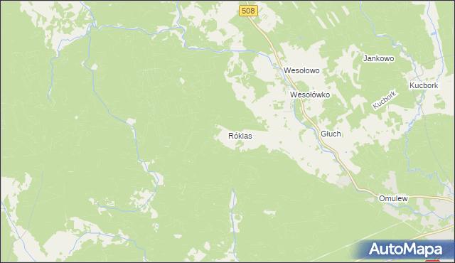 mapa Róklas, Róklas na mapie Targeo