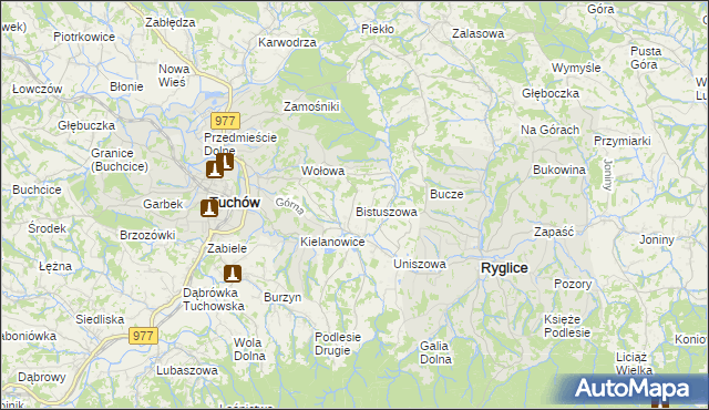 mapa Bistuszowa, Bistuszowa na mapie Targeo