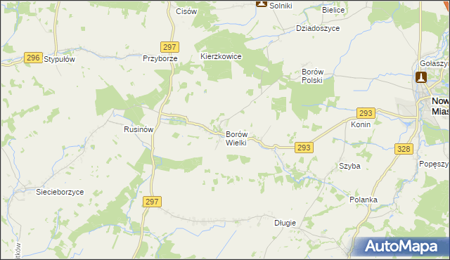 mapa Borów Wielki, Borów Wielki na mapie Targeo