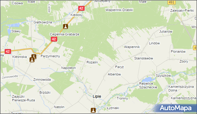 mapa Chałków, Chałków na mapie Targeo