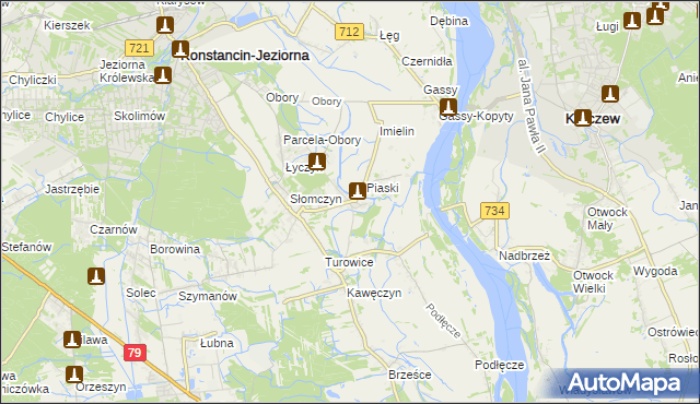mapa Cieciszew, Cieciszew na mapie Targeo