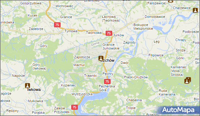 mapa Czchów, Czchów na mapie Targeo