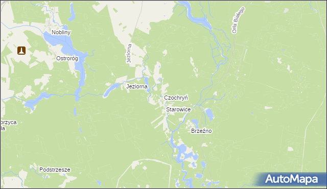 mapa Czochryń, Czochryń na mapie Targeo