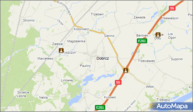 mapa Dobrcz, Dobrcz na mapie Targeo