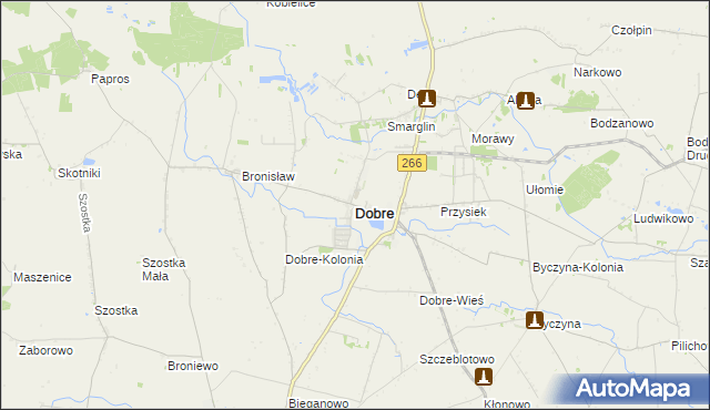 mapa Dobre powiat radziejowski, Dobre powiat radziejowski na mapie Targeo