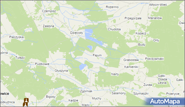 mapa Fajum, Fajum na mapie Targeo