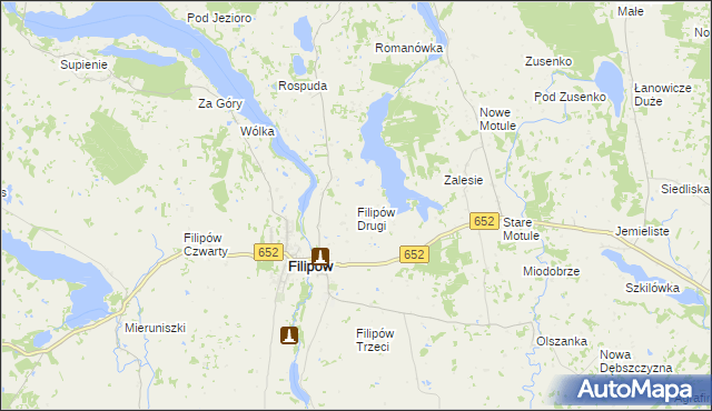 mapa Filipów Drugi, Filipów Drugi na mapie Targeo