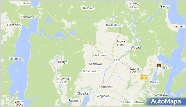 mapa Gałkowo, Gałkowo na mapie Targeo