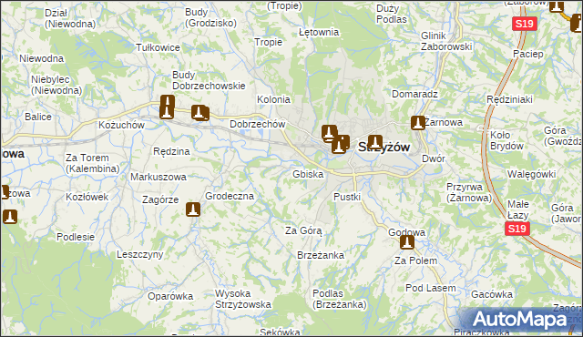 mapa Gbiska, Gbiska na mapie Targeo