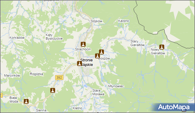 mapa Goszów, Goszów na mapie Targeo