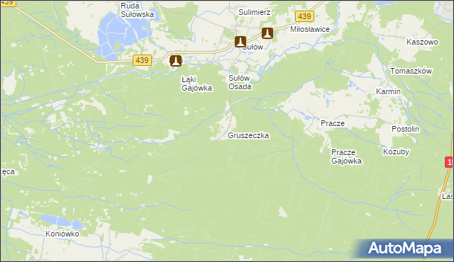 mapa Gruszeczka, Gruszeczka na mapie Targeo