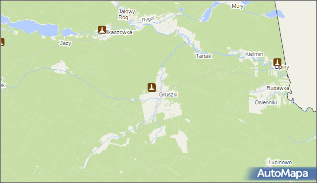 mapa Gruszki, Gruszki na mapie Targeo