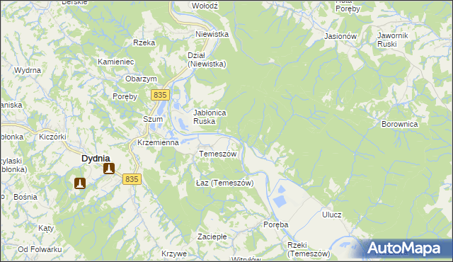 mapa Hroszówka, Hroszówka na mapie Targeo