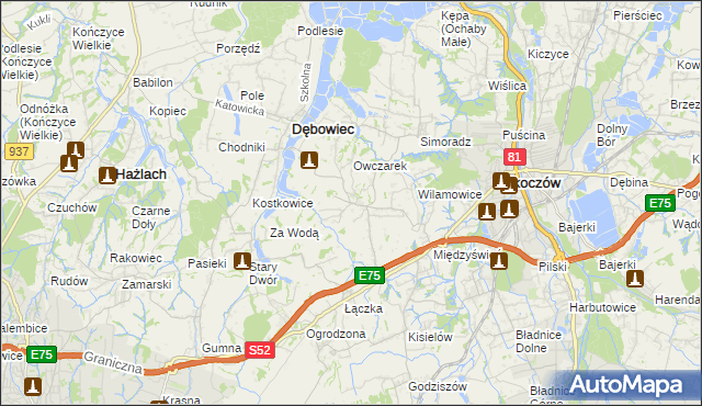 mapa Iskrzyczyn, Iskrzyczyn na mapie Targeo