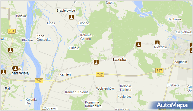 mapa Janiszów gmina Łaziska, Janiszów gmina Łaziska na mapie Targeo