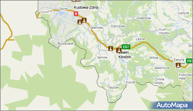 mapa Jarków, Jarków na mapie Targeo