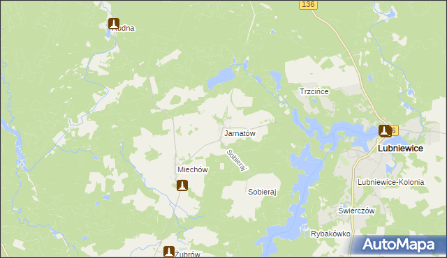 mapa Jarnatów, Jarnatów na mapie Targeo