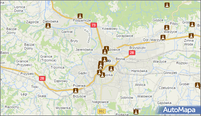 mapa Jasła, Jasło na mapie Targeo