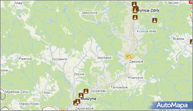 mapa Jastrzębik, Jastrzębik na mapie Targeo