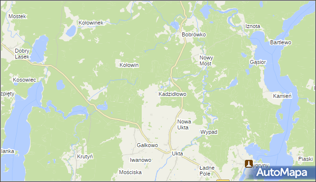 mapa Kadzidłowo, Kadzidłowo na mapie Targeo