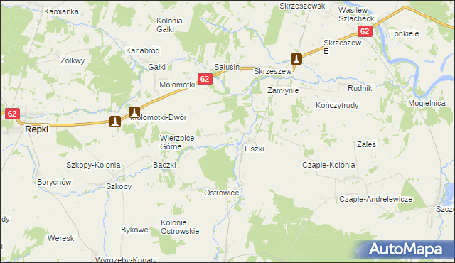 mapa Karskie, Karskie na mapie Targeo