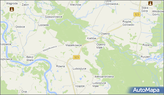 mapa Kietlów, Kietlów na mapie Targeo