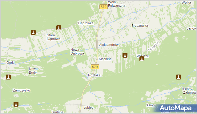 mapa Kiścinne, Kiścinne na mapie Targeo