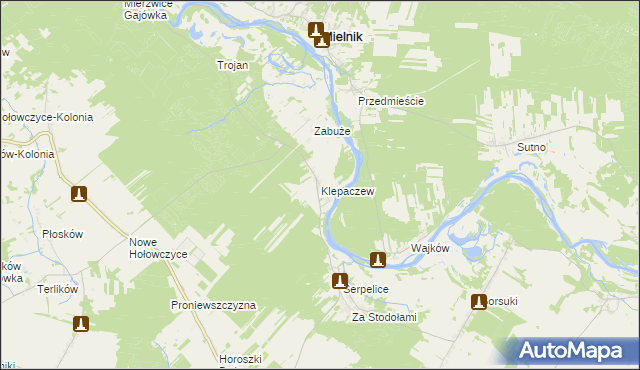mapa Klepaczew, Klepaczew na mapie Targeo
