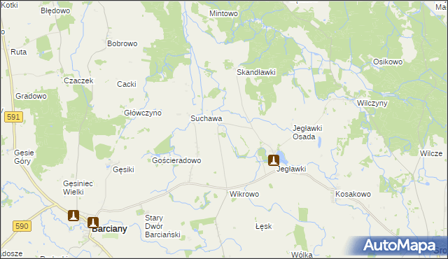 mapa Kolkiejmy, Kolkiejmy na mapie Targeo