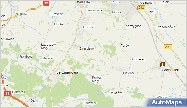 mapa Kwieliczki, Kwieliczki na mapie Targeo